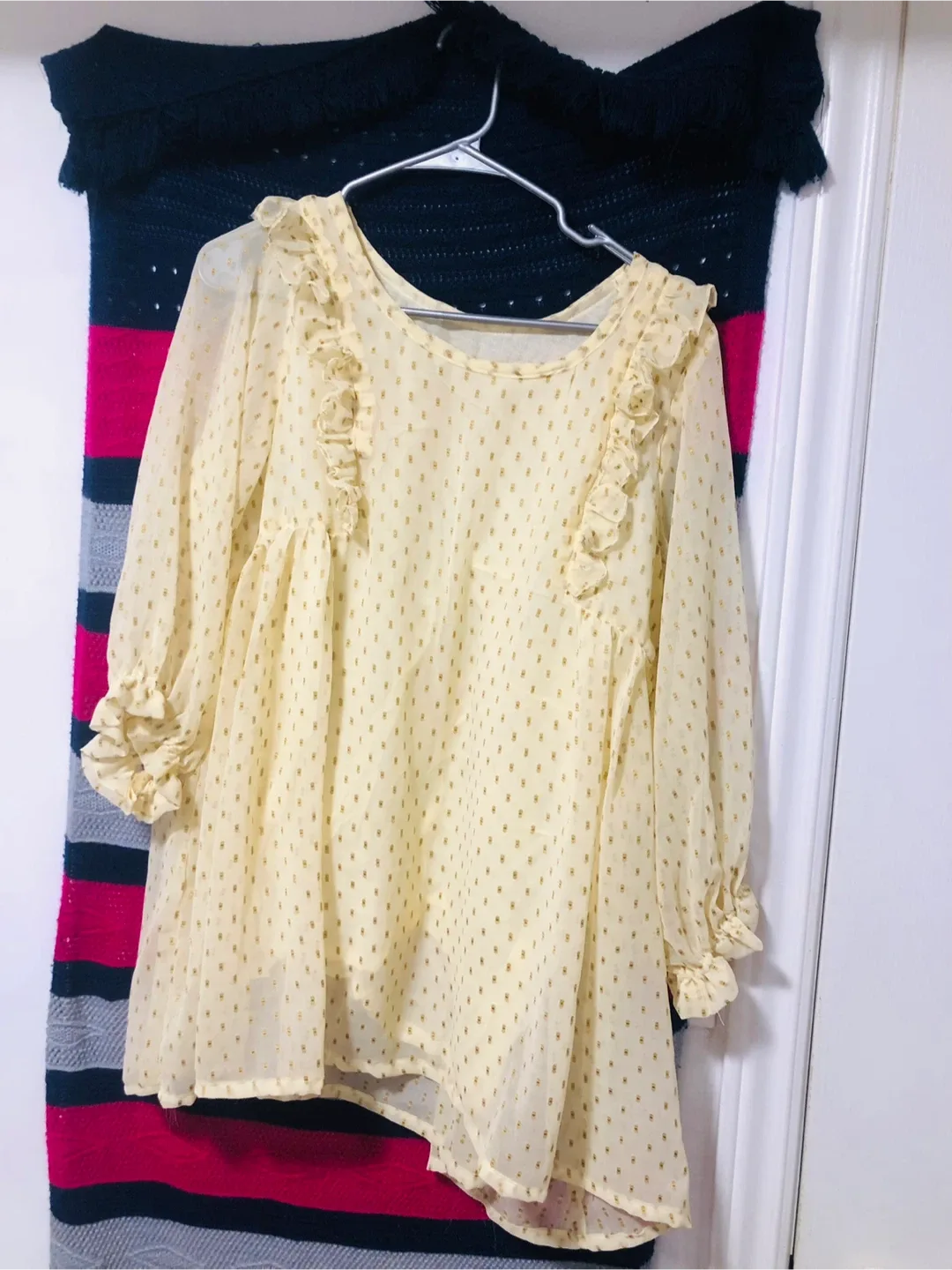 Yellow Ruffle Blouse thumbnail