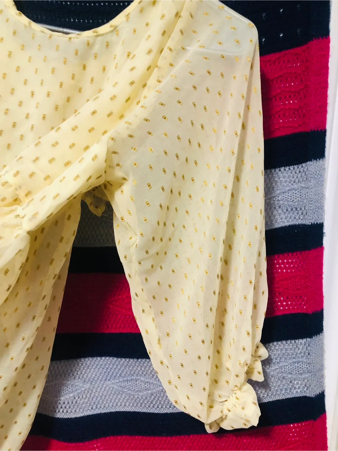 Yellow Ruffle Blouse image indicator(10)