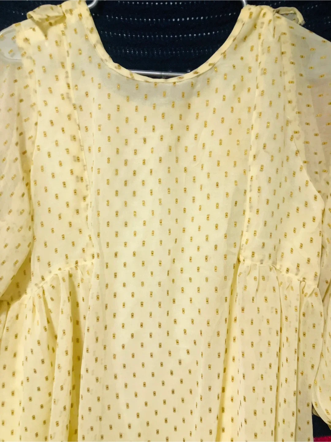 Yellow Ruffle Blouse image indicator(7)