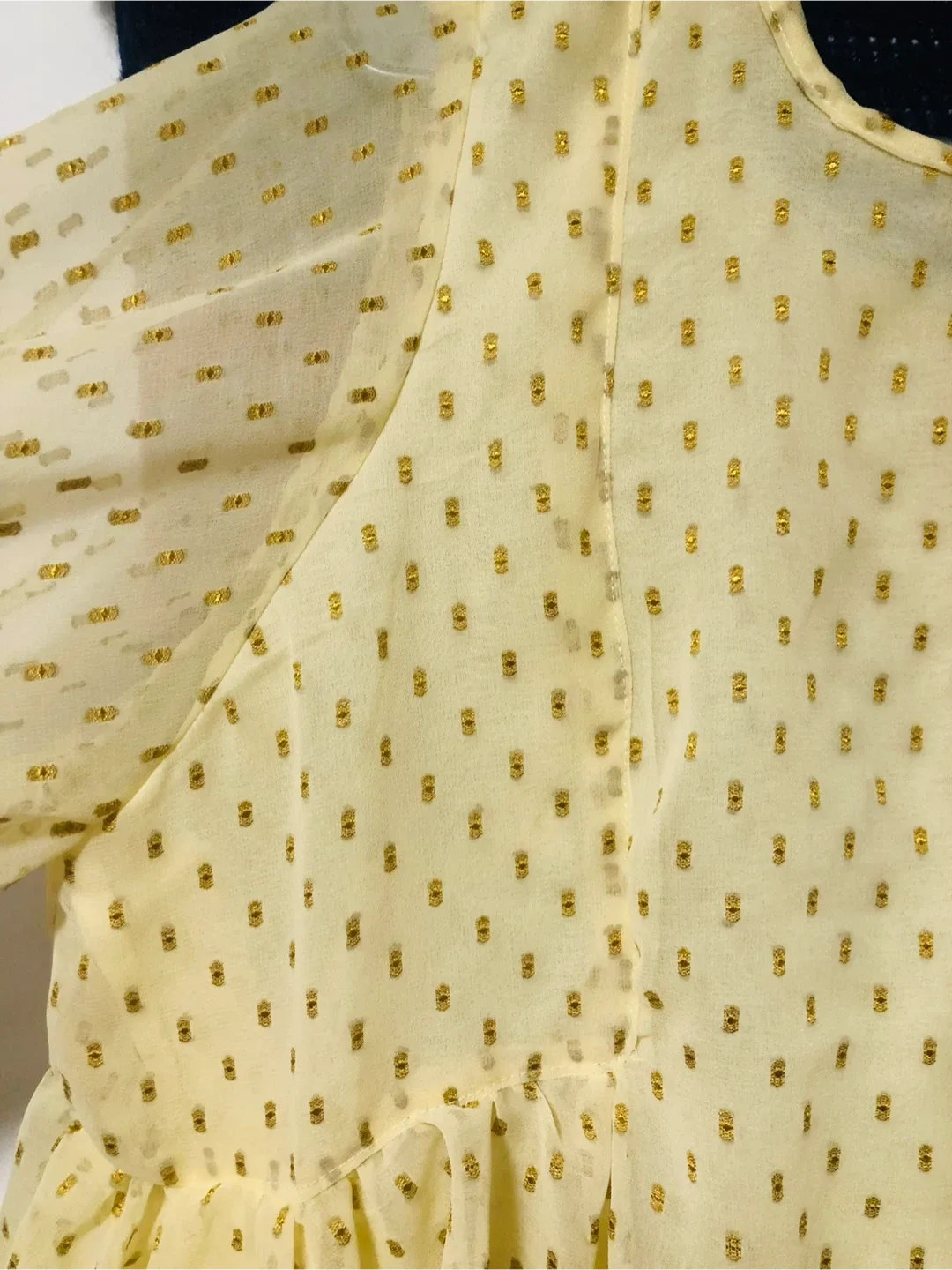 Yellow Ruffle Blouse image indicator(9)