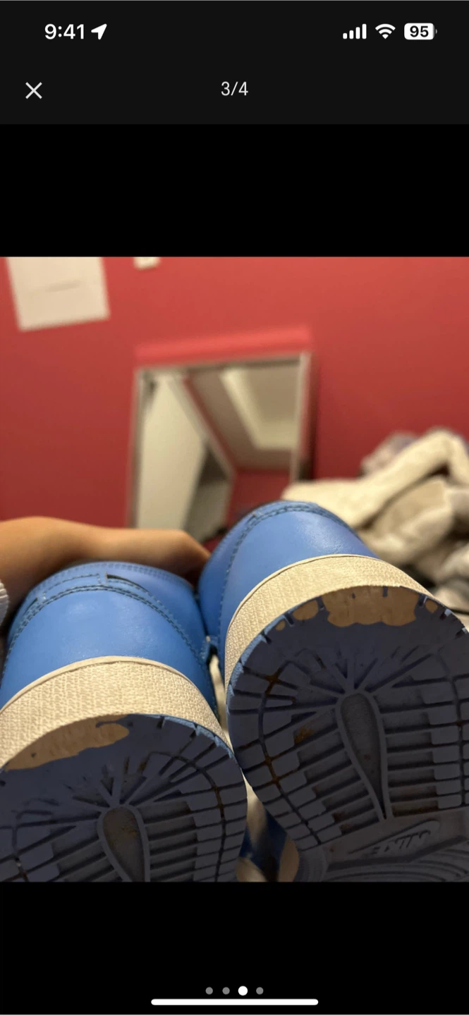 Air Jordan 1 Mid UNC Blue/Black - photo 3