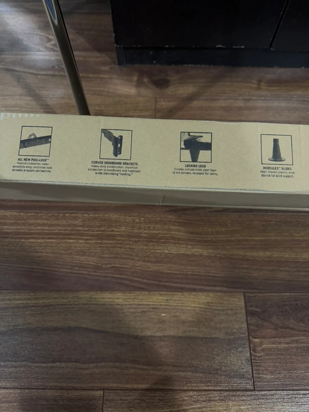 brand new in box metal bed frame twin \ double with foots image indicator(4)