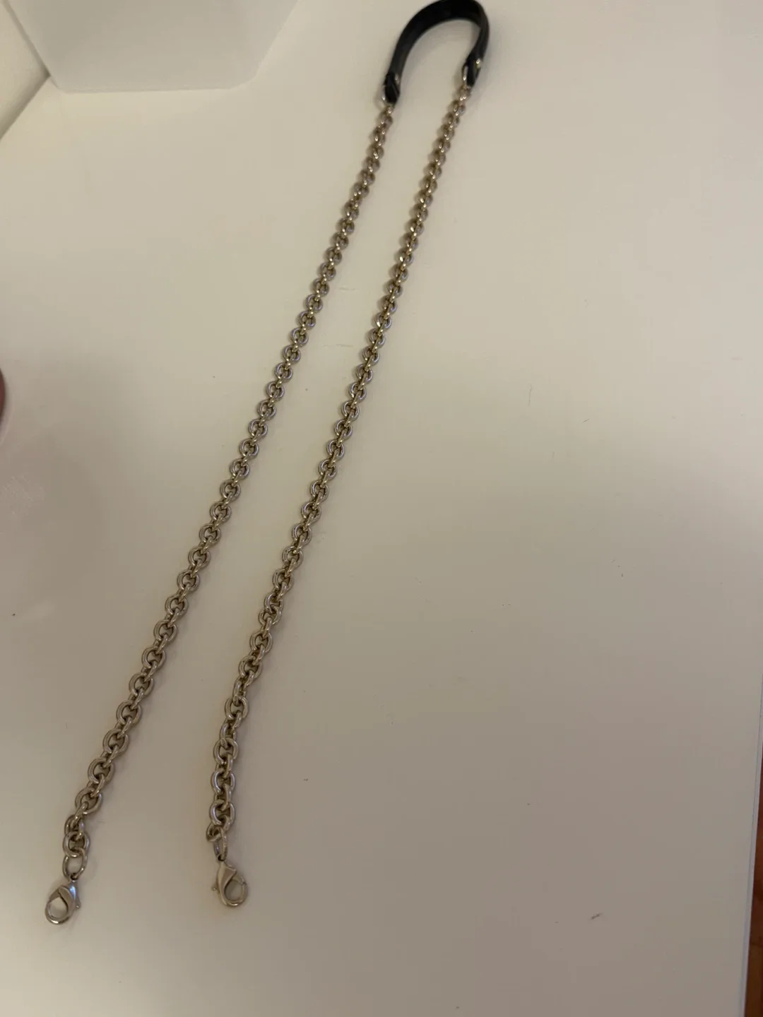 Purse/Bag Chain coach leather  Strap - Black & Silver image indicator(3)