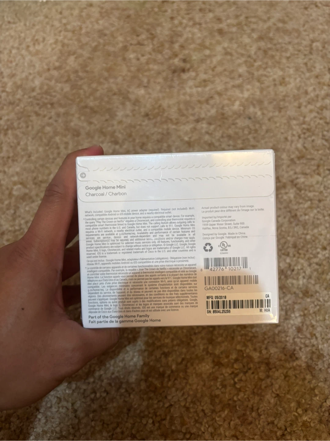 New Google Home Mini Charcoal - photo 2