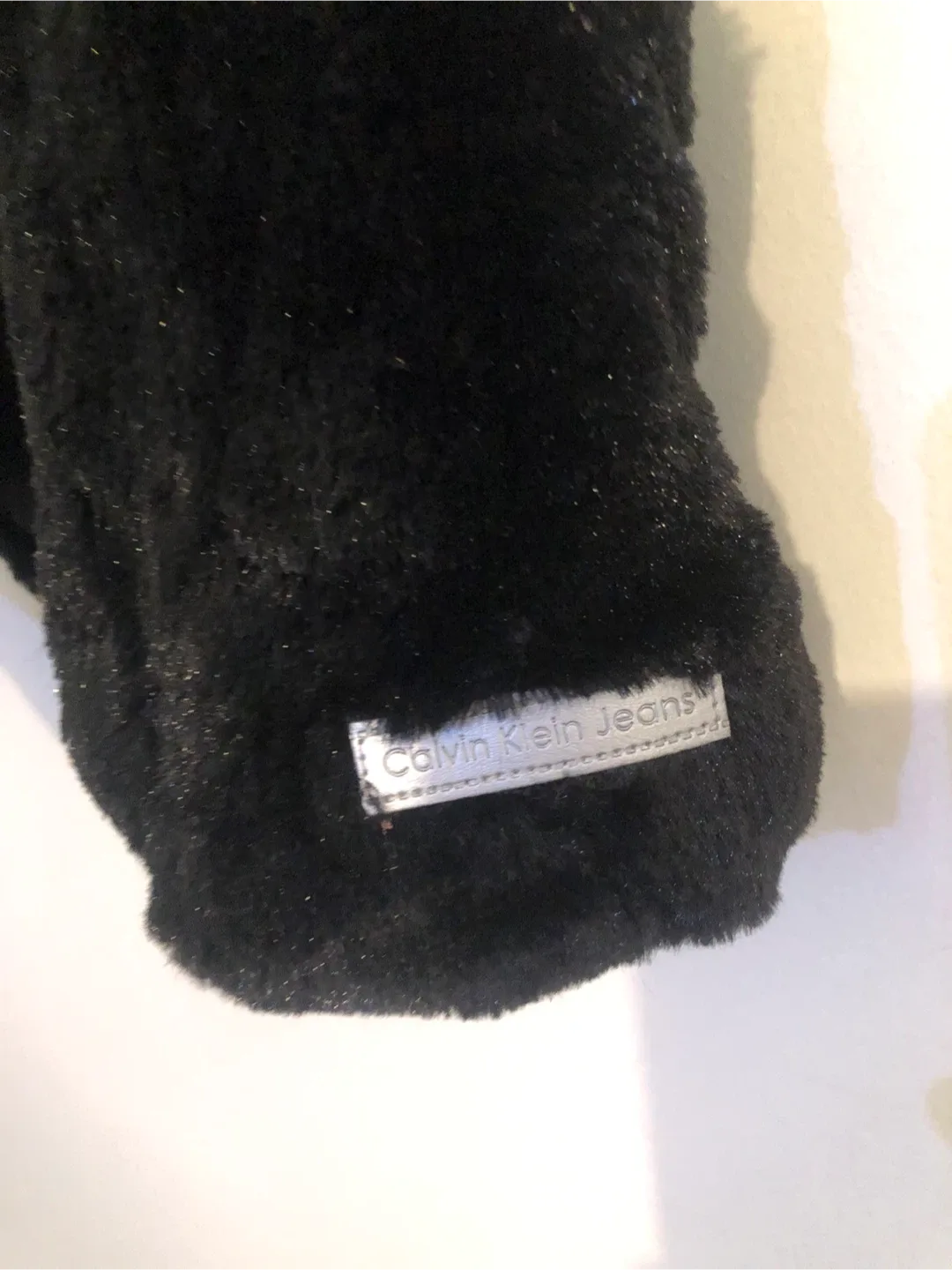 Calvin Klein Jeans Black Faux Fur Vest - Size 3 image indicator(2)