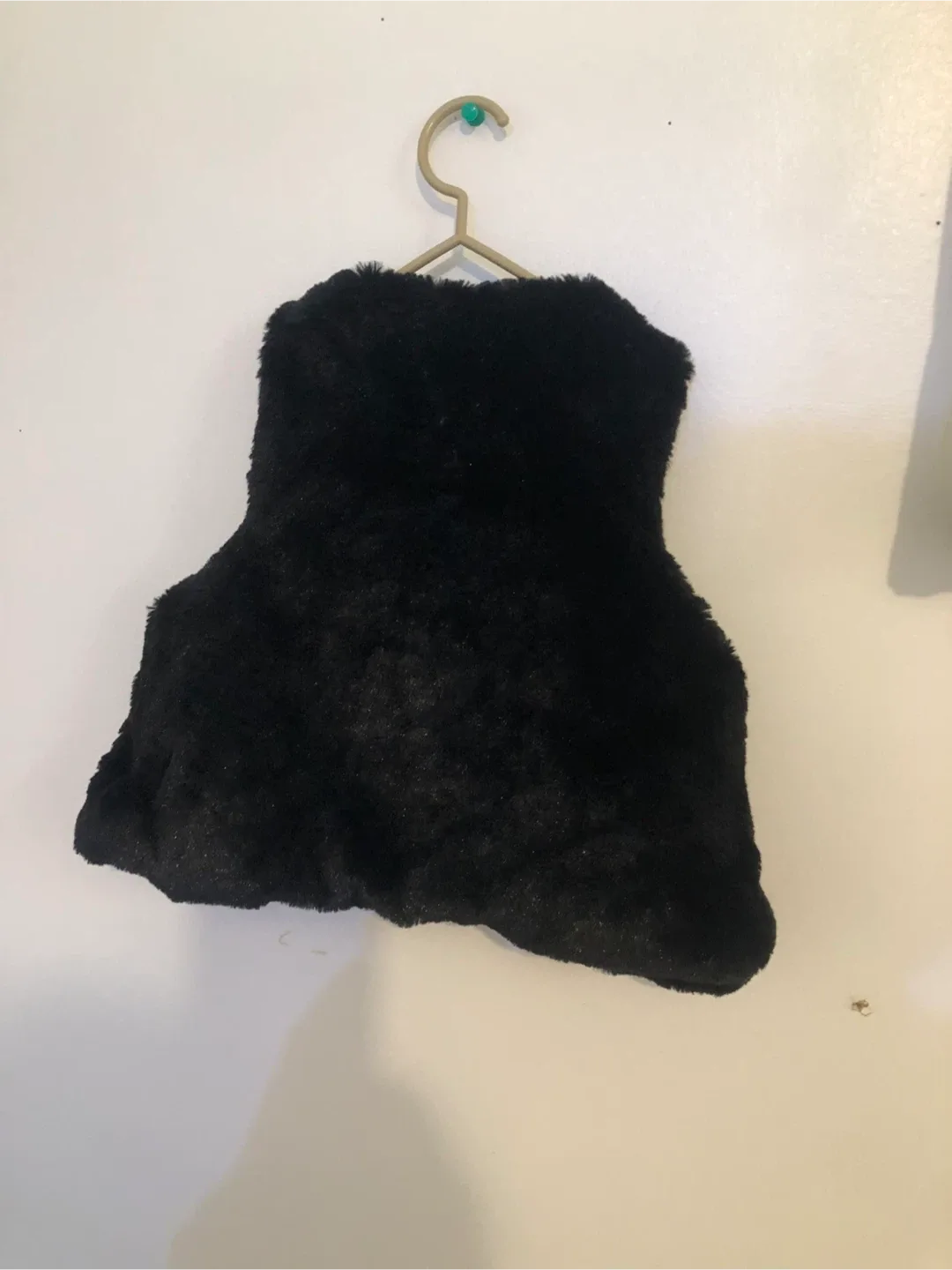 Calvin Klein Jeans Black Faux Fur Vest - Size 3 image indicator(4)