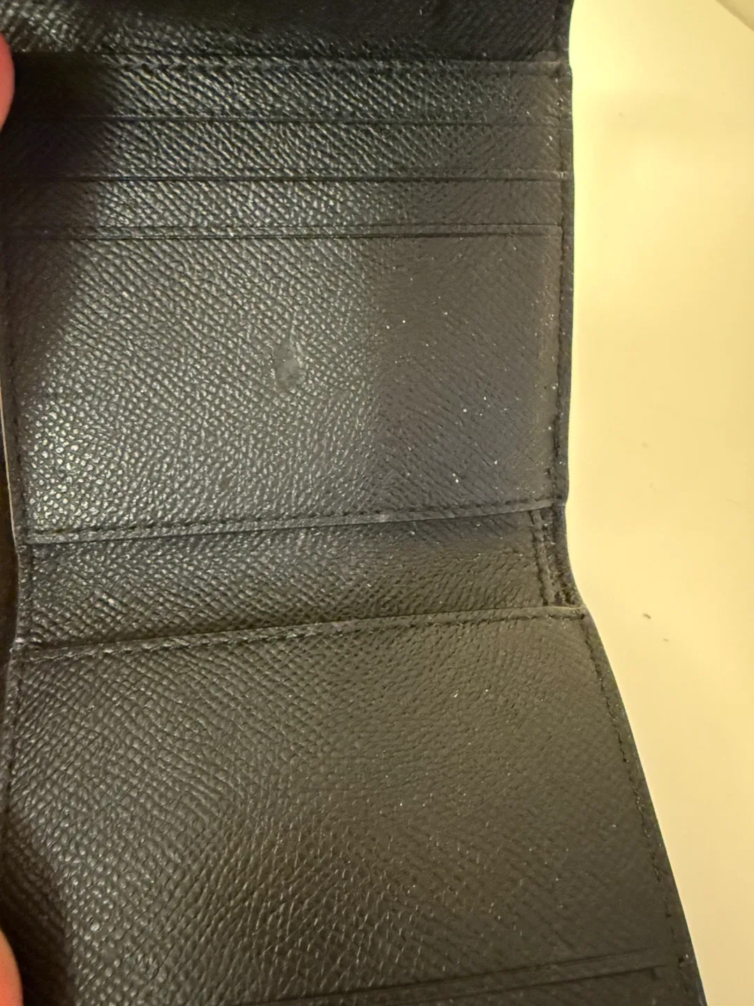 Coach Black Leather Trifold Wallet image indicator(7)