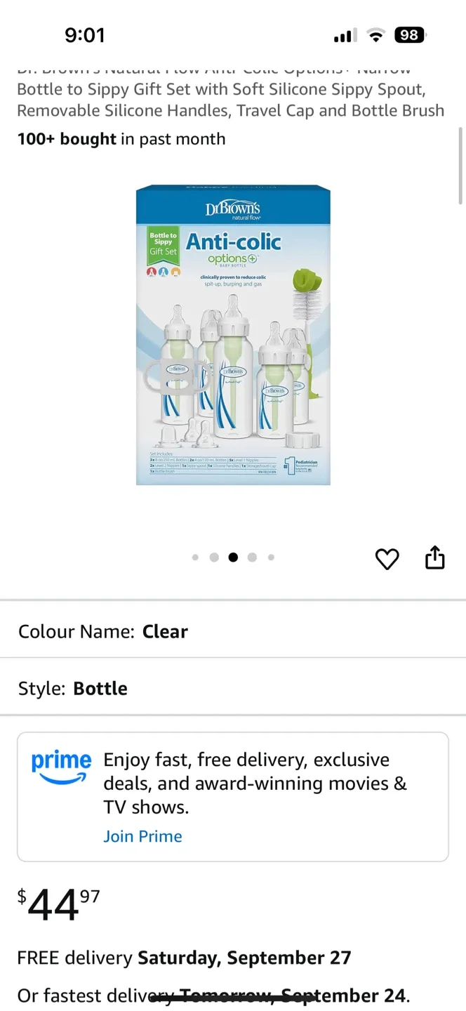 Dr. Brown's Anti-Colic Options+ Baby Bottle Gift Set image indicator(6)