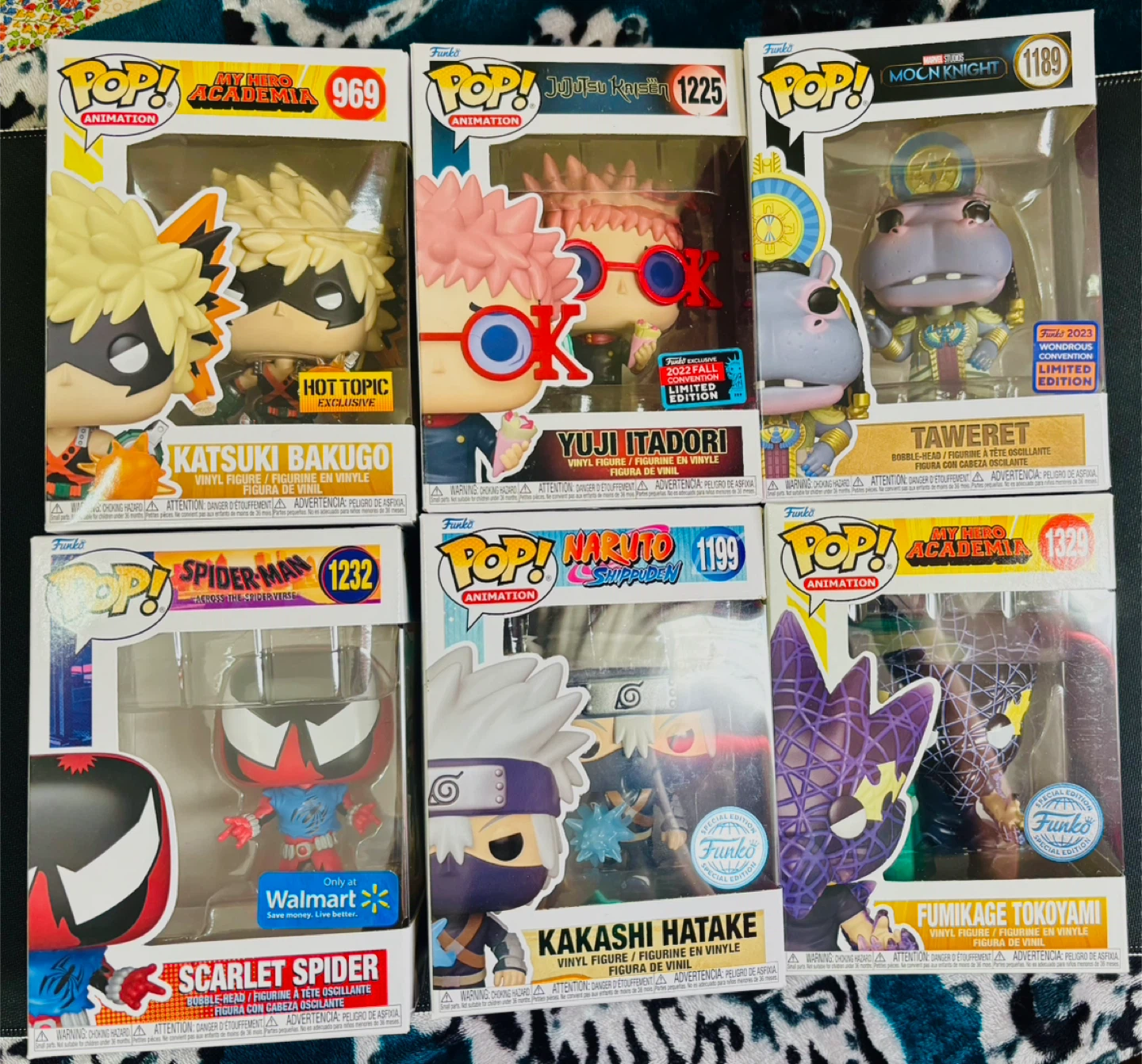 Funko Pop! Vinyl Figures - My Hero Academia, Naruto, Spider-Man