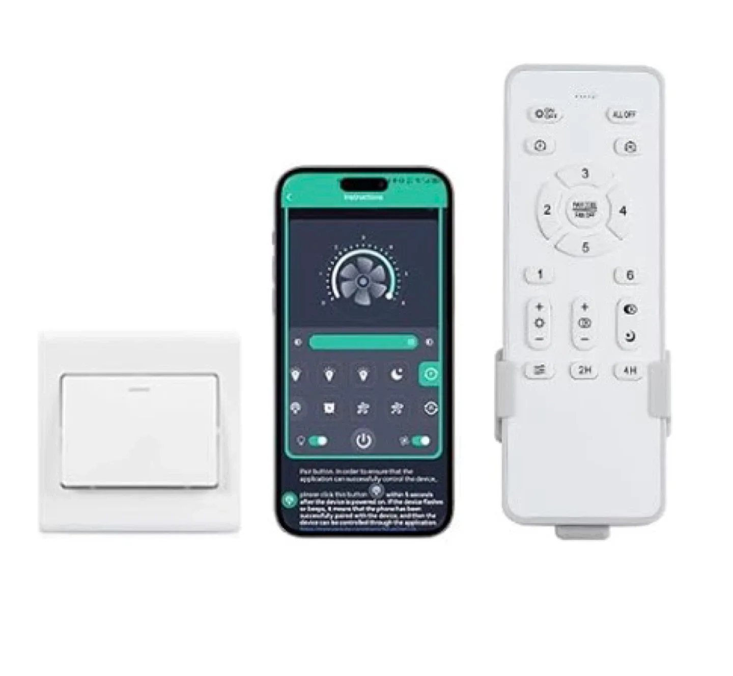 Surtime 42" Ceiling Fan Light & Remote/App Control ndoor/Outdoor image indicator(3)