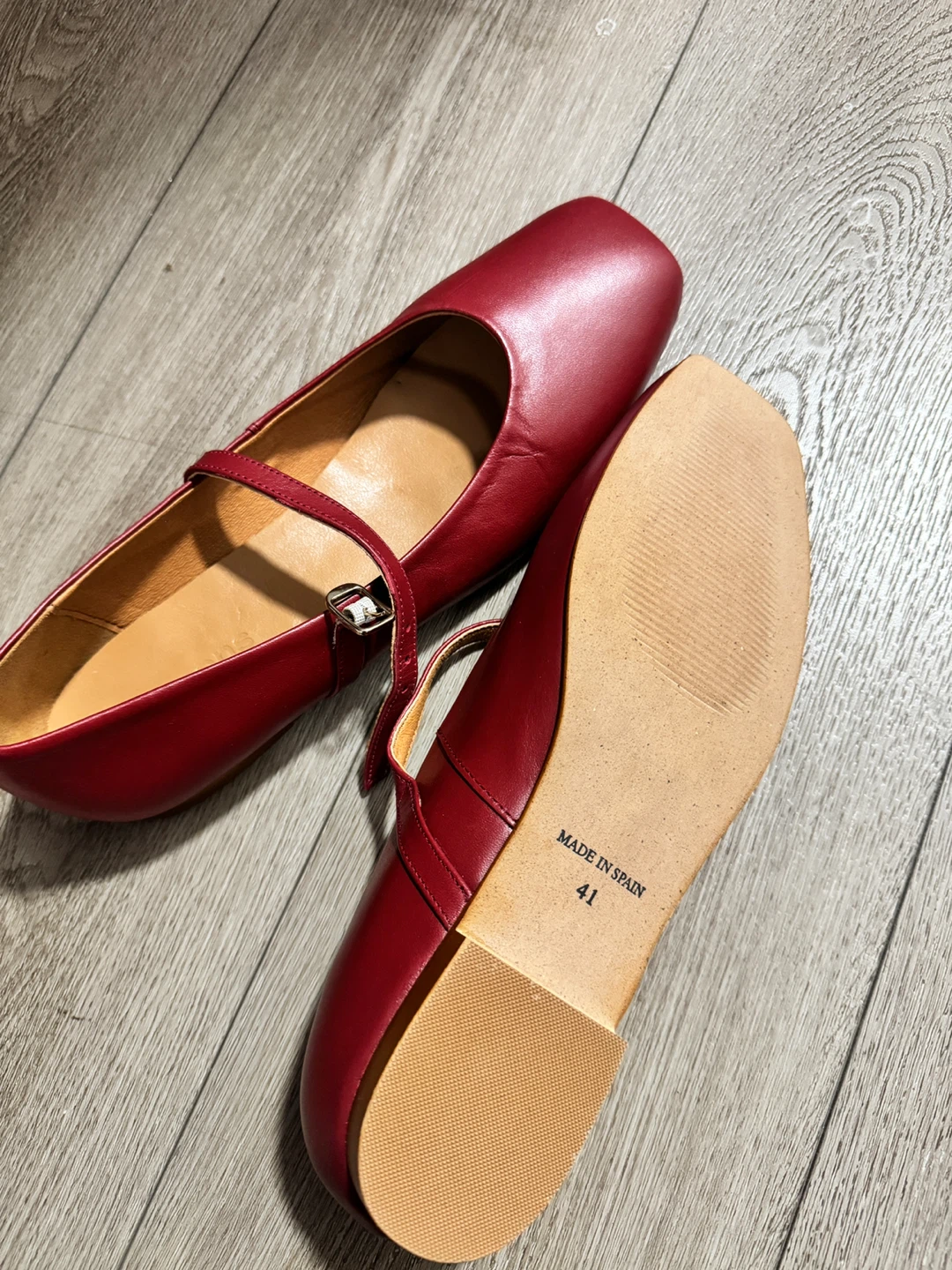 Simons Red Ballet Flats, Size 41 - photo 3