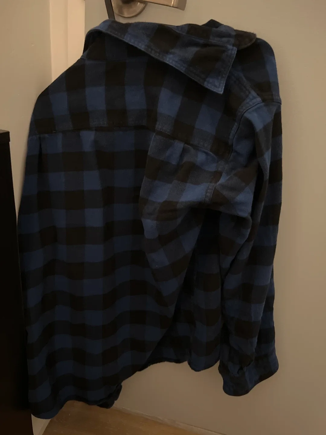 Uniqlo Flannel Shirt - Blue & Black - Size M image indicator(3)