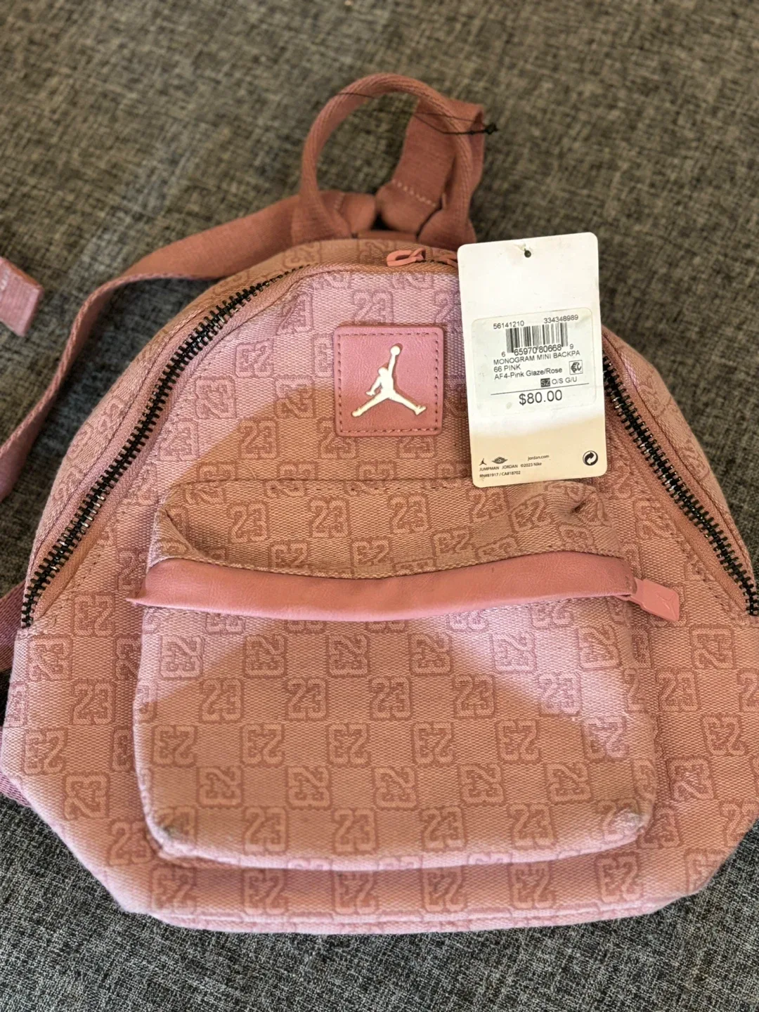 Jordan Monogram Mini Backpack - Pink Glaze/Rose thumbnail