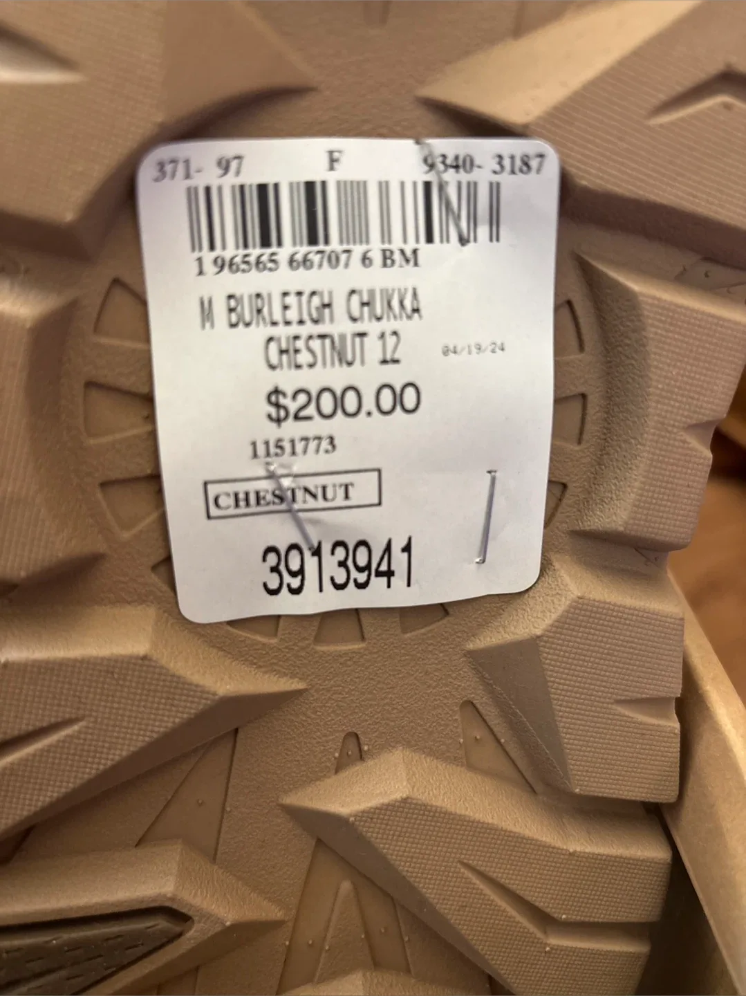UGG Men's Burleigh Chukka Boots - Chestnut Size 12 thumbnail