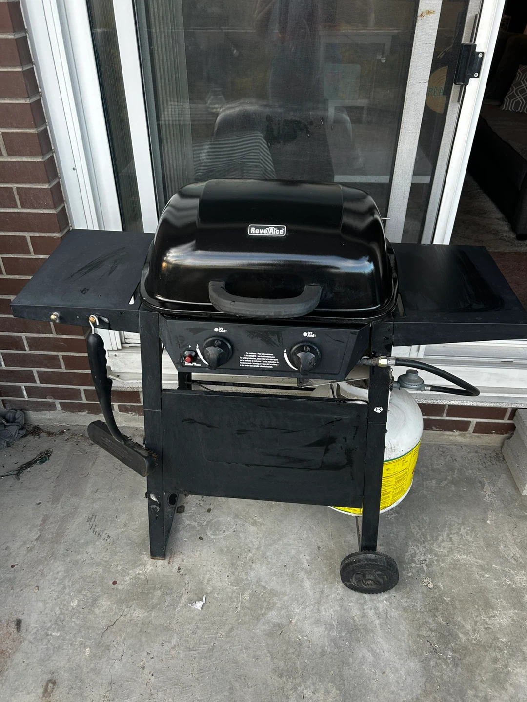 RevoAce Portable Propane Gas Grill - Black