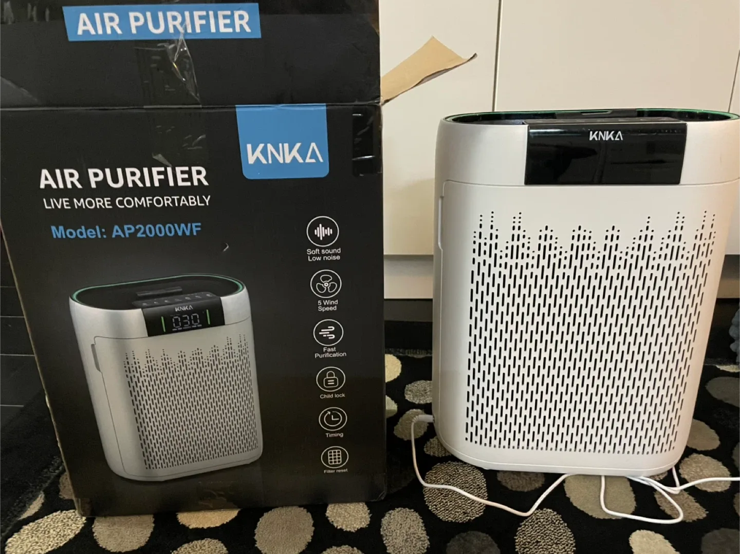 KNKA AP2000WF Air Purifier with Box thumbnail