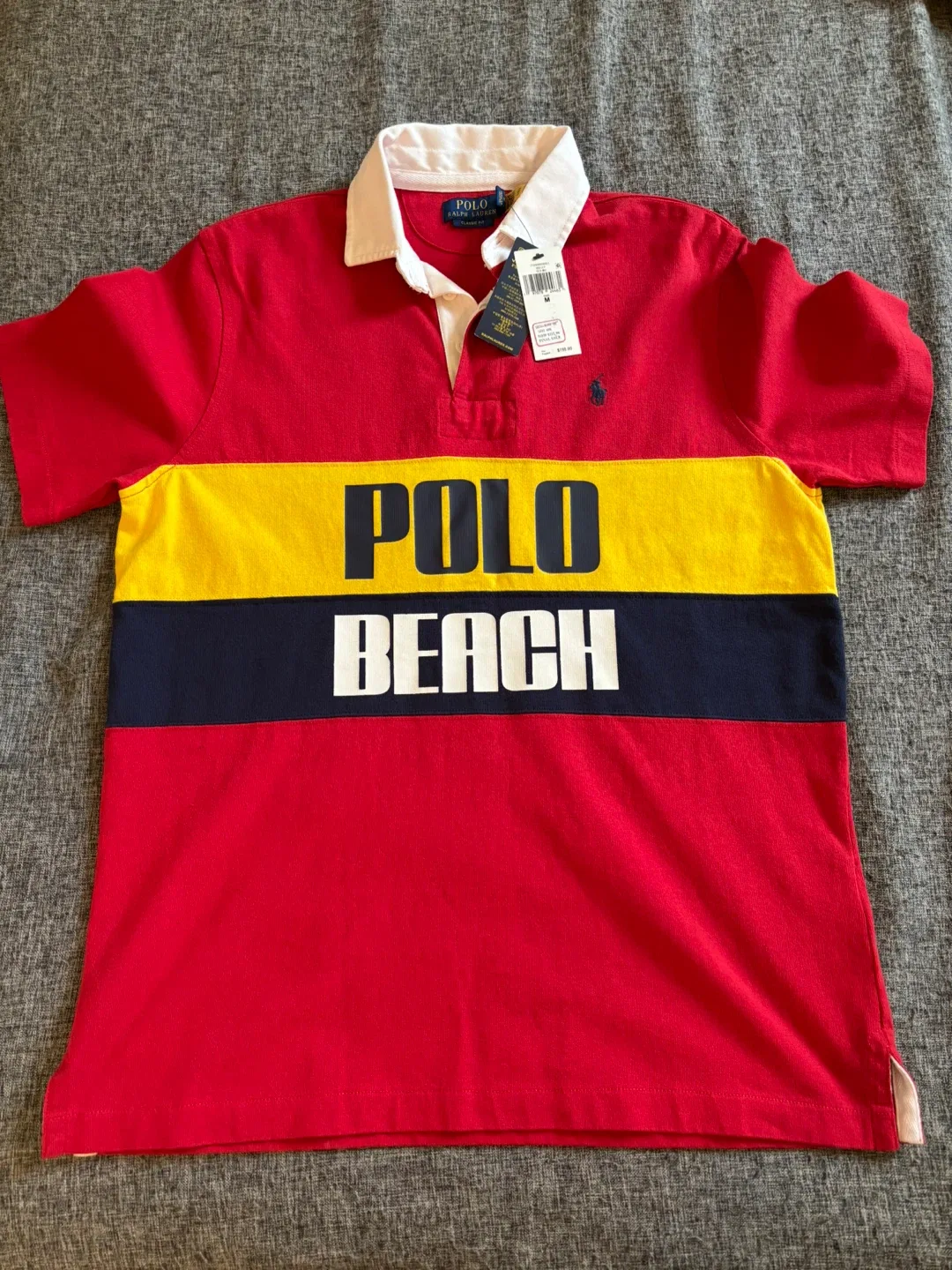 New Polo Ralph Lauren Classic Fit Rugby Shirt - M thumbnail