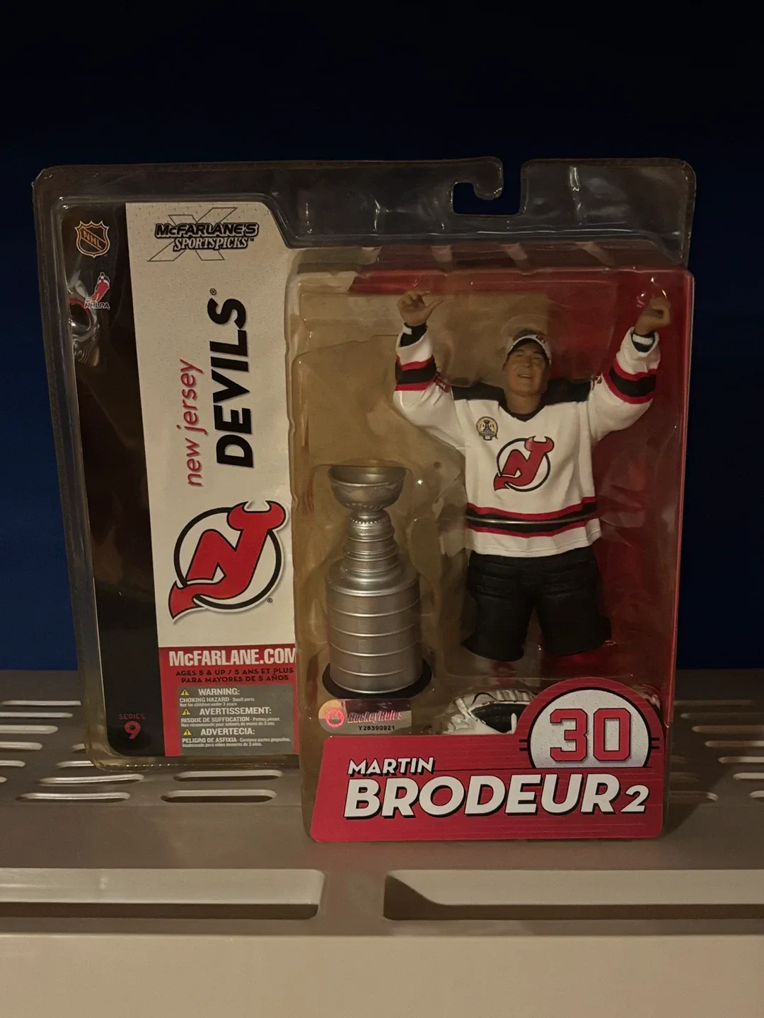 Martin Brodeur with Stanley Cup McFarlane Sportspick thumbnail
