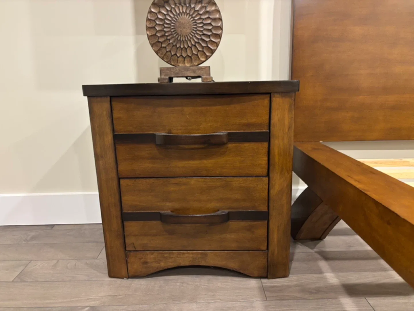 Two Teak Malaysian Bedside Tables image indicator(3)