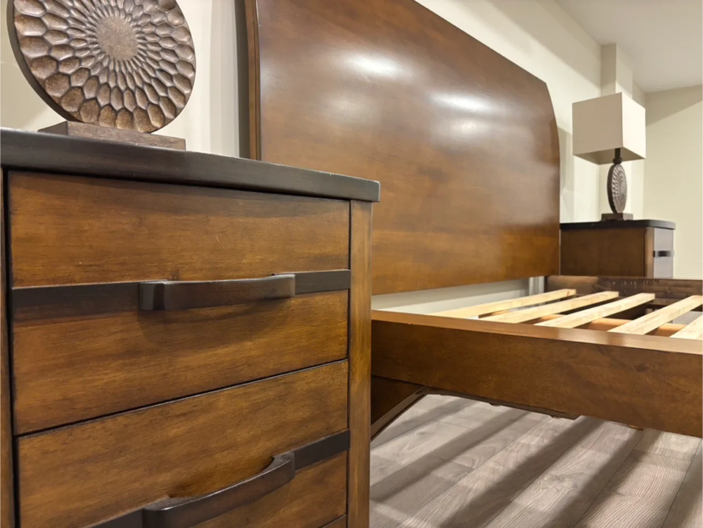 Two Teak Malaysian Bedside Tables image indicator(6)