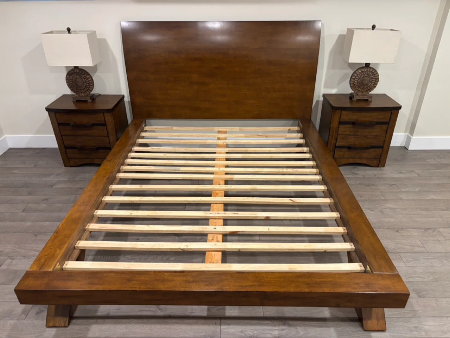 Two Teak Malaysian Bedside Tables image indicator(5)