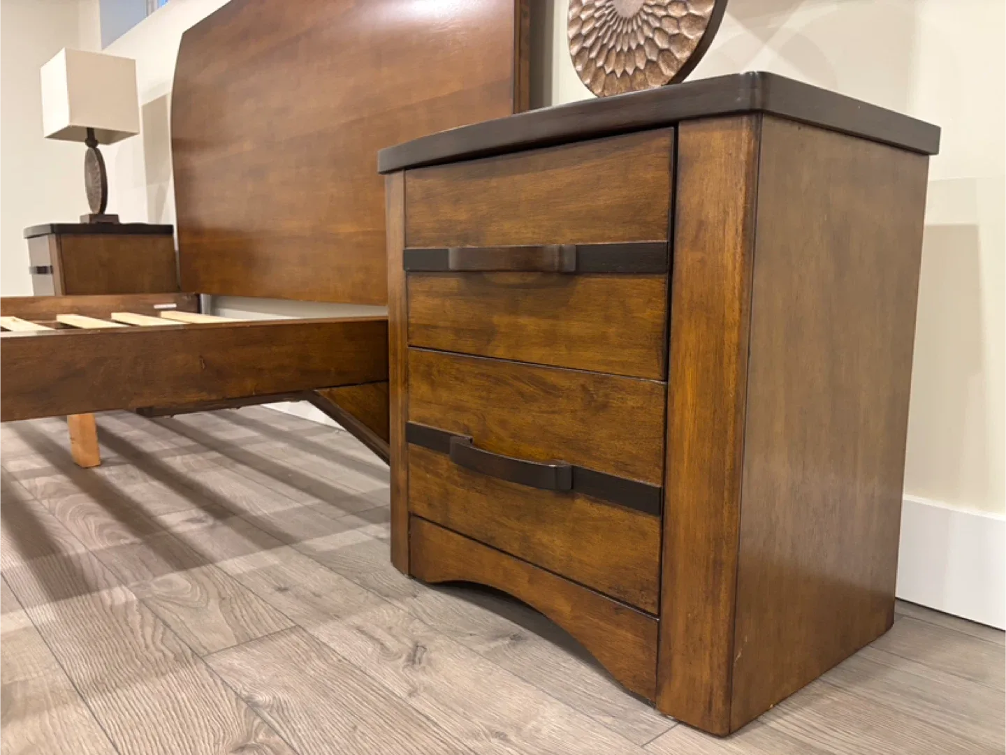 Two Teak Malaysian Bedside Tables image indicator(2)