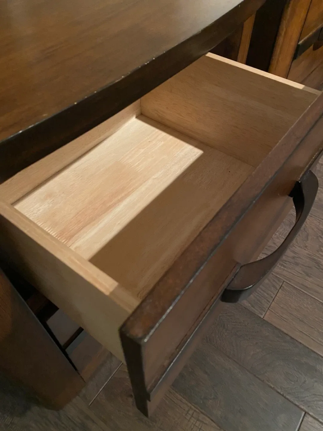 Two Teak Malaysian Bedside Tables image indicator(7)