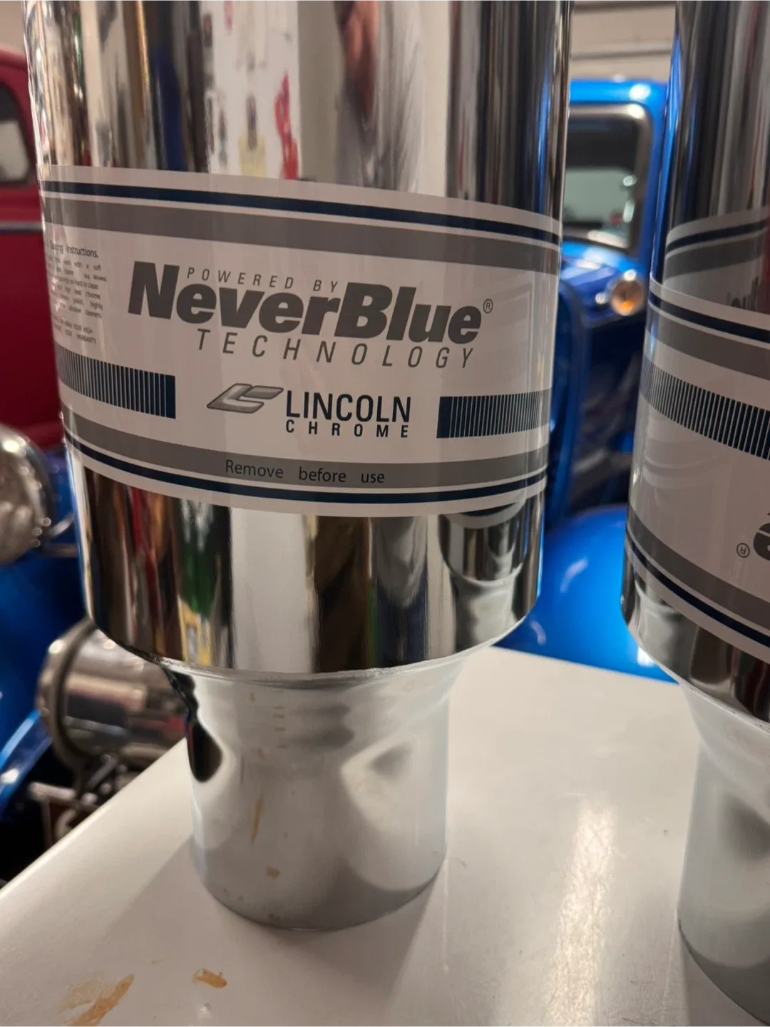 NeverBlue Lincoln Chrome Exhaust Stack image indicator(2)