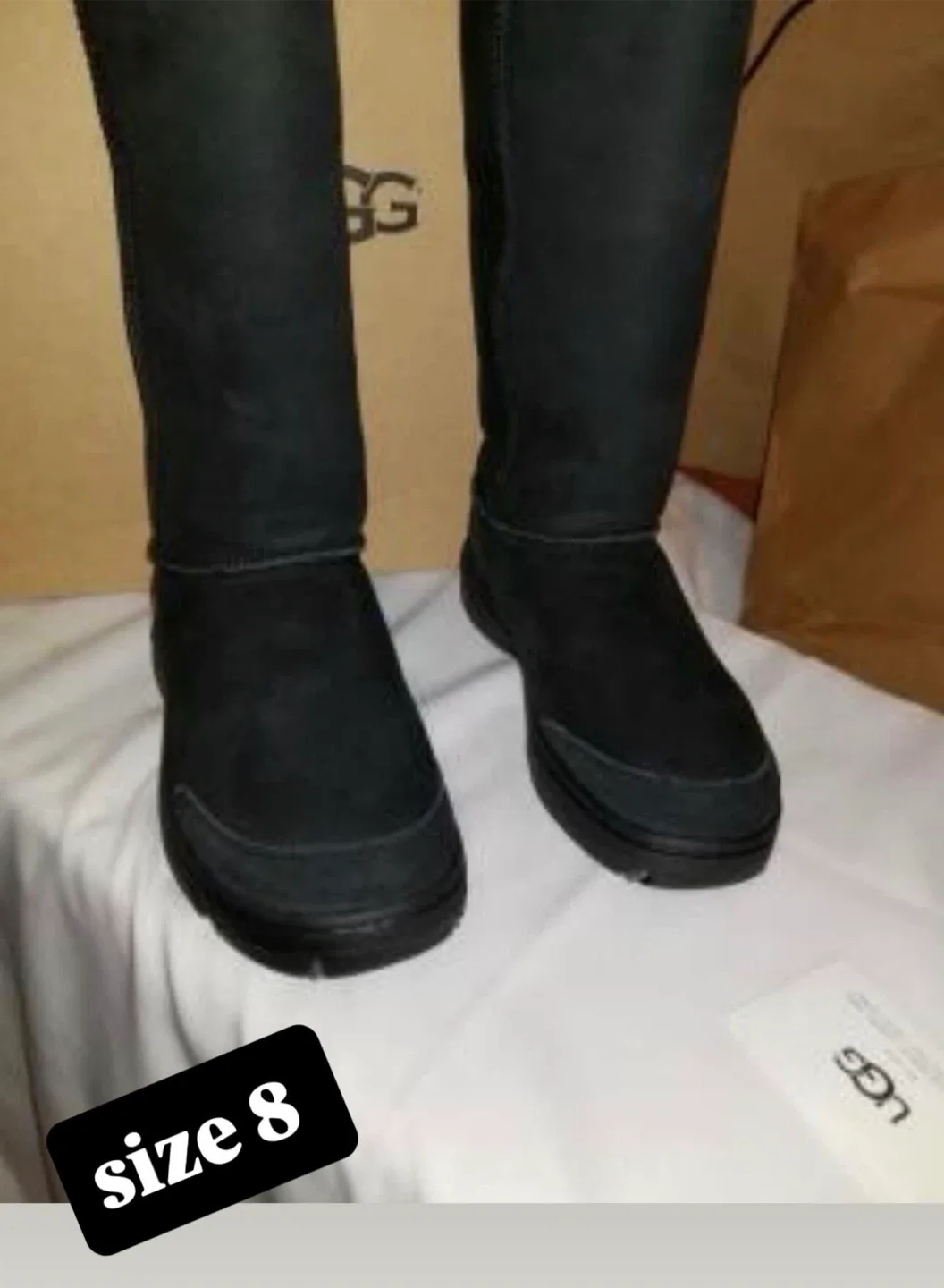 UGG Black Boots - Women's Size 8 thumbnail