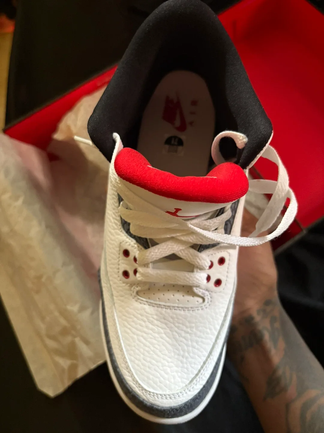 Nike Air Jordan 3 Retro White Cement Reimagined - Size 11 image indicator(3)