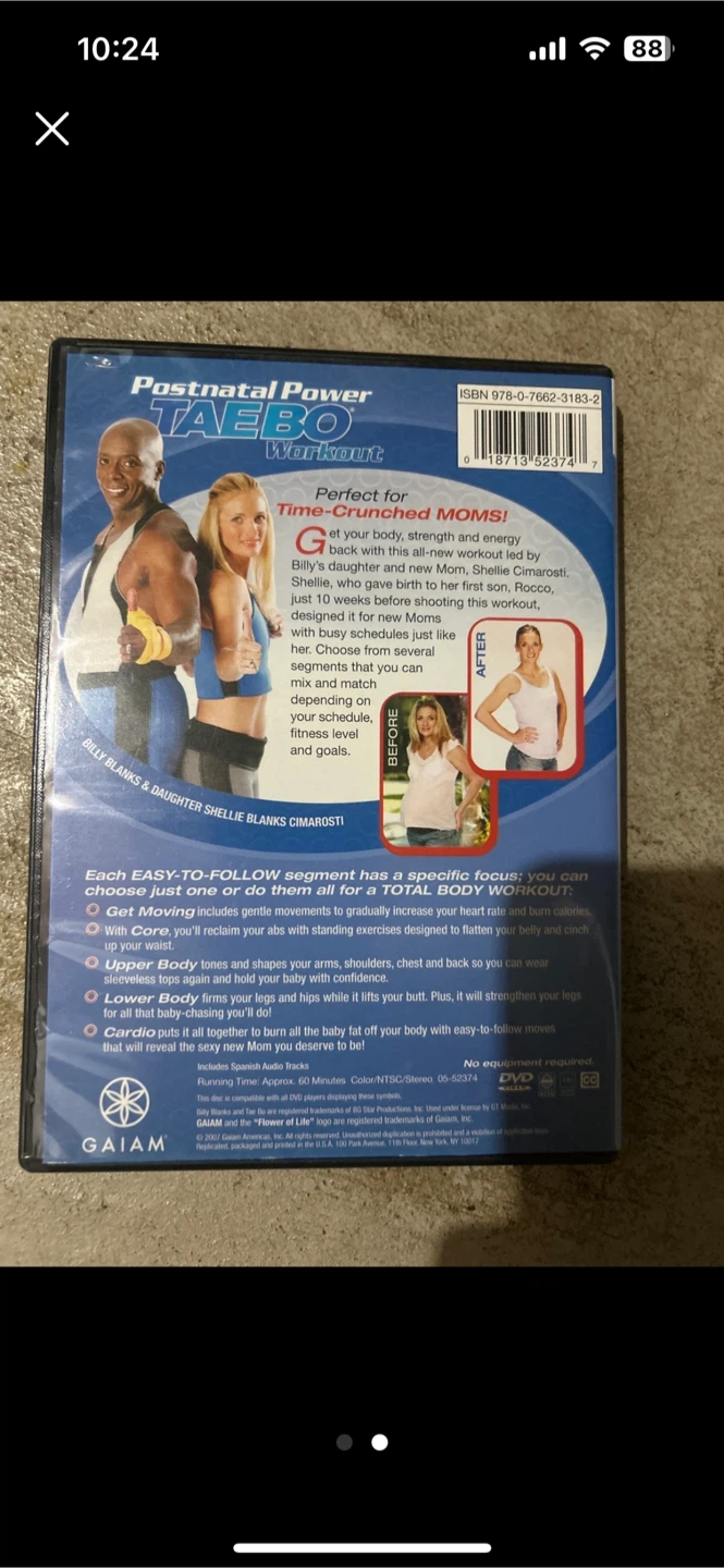 Postnatal Power Tae Bo Workout DVD - photo 2