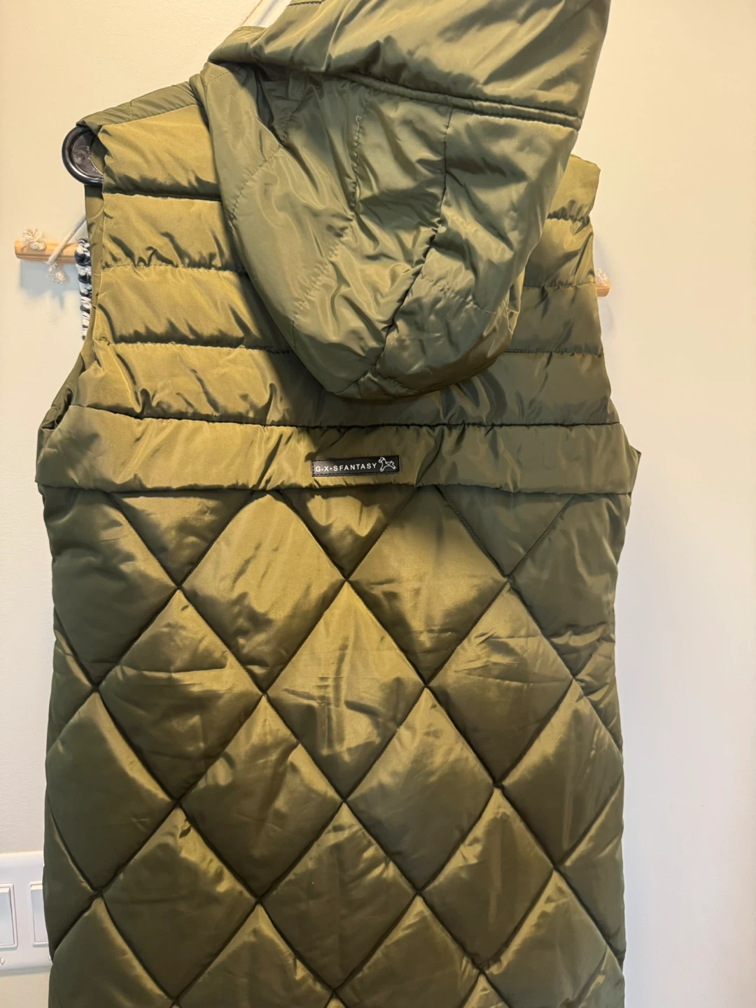 Xixisfantasy Olive Green Puffer Vest - photo 2