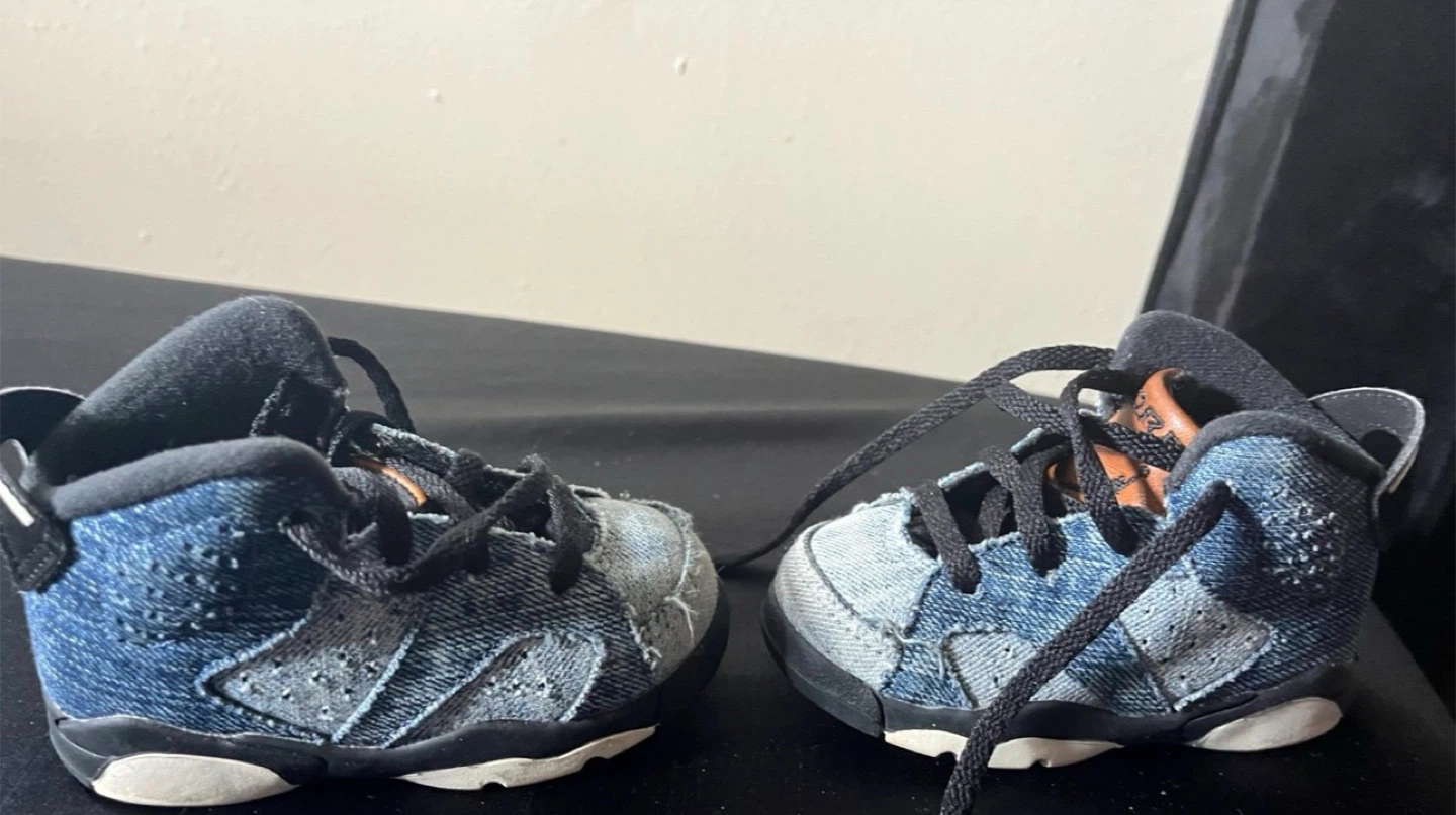 Jordan 6 Retro Washed Denim (TD) - Toddler Size