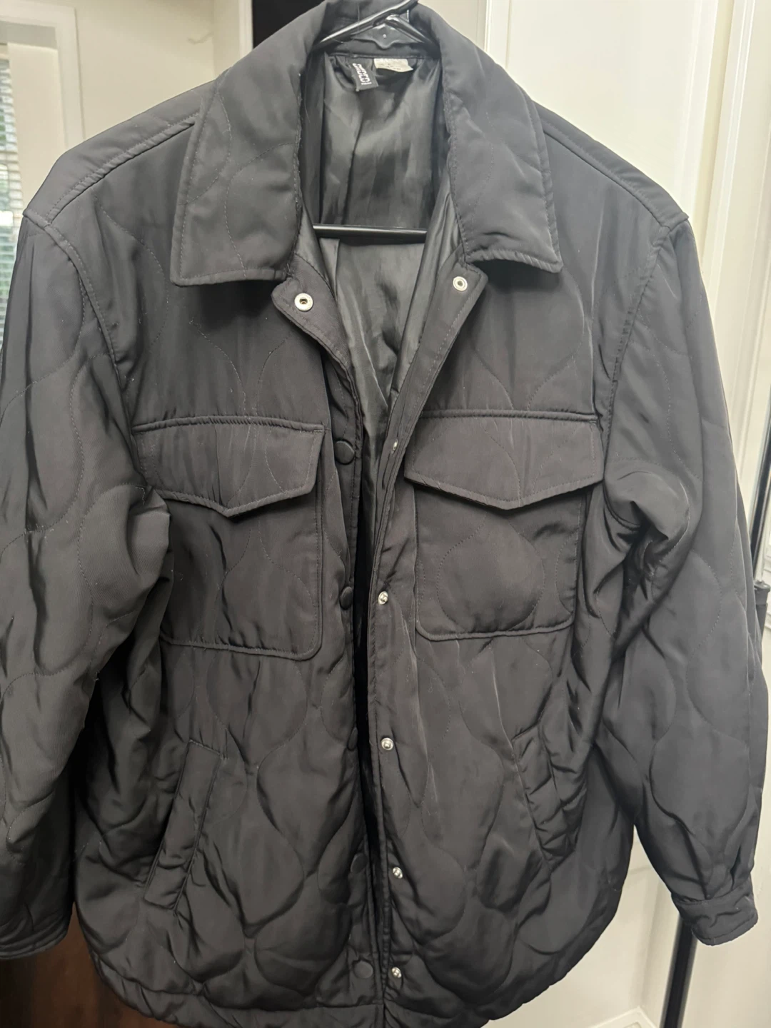 H&M Divided Black Quilted Jacket - Size S