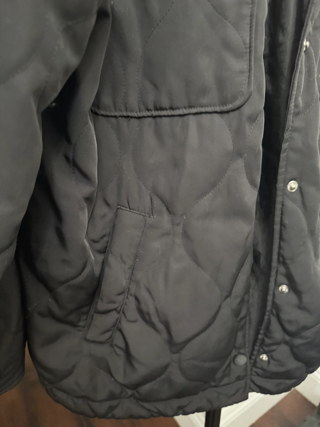 H&M Divided Black Quilted Jacket - Size S - photo 5