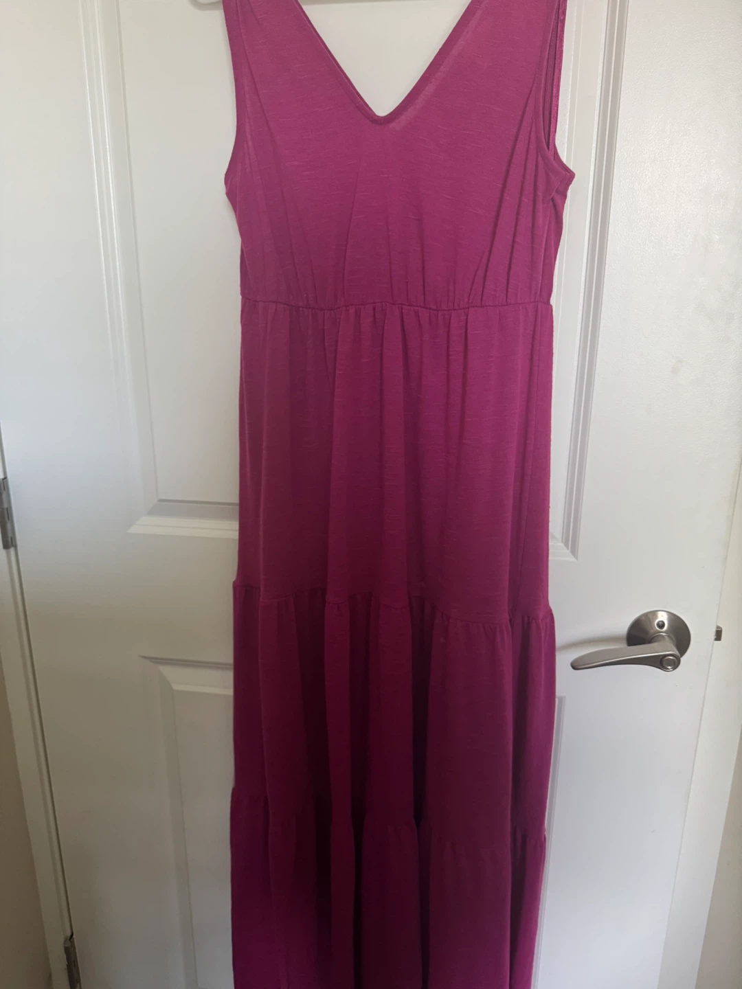 Magenta Sleeveless Maxi Dress