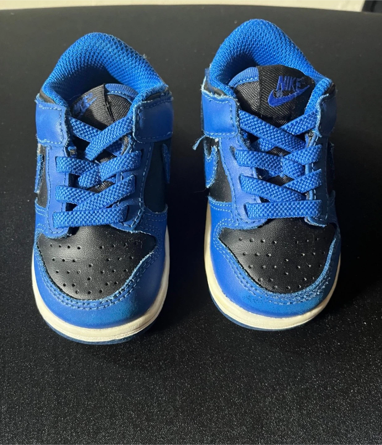 Nike Dunk Low Toddler Shoes - Blue/Black - photo 2