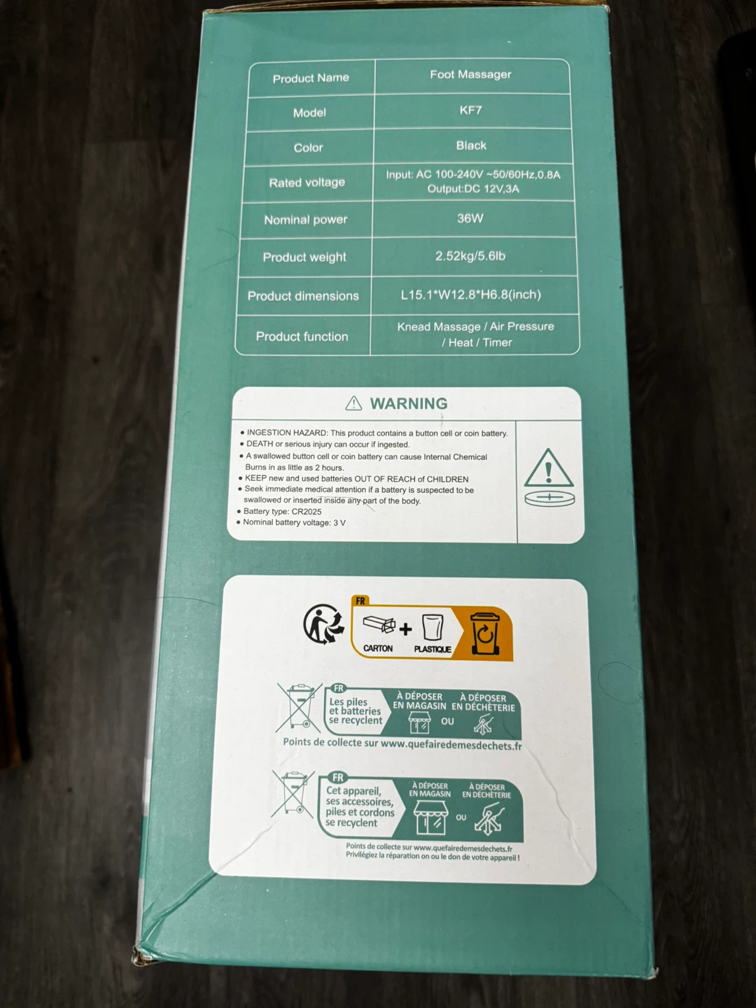 Knoze Foot Massager Machine KF7 - Like New! - photo 3