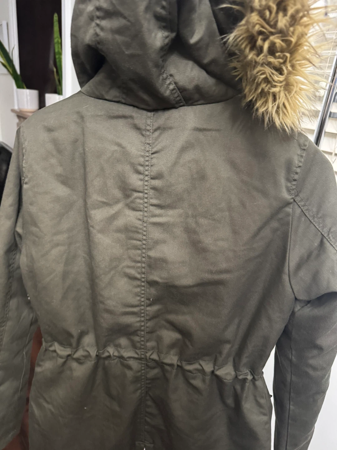ONLY Olive Green Winter Parka - Size S - photo 4