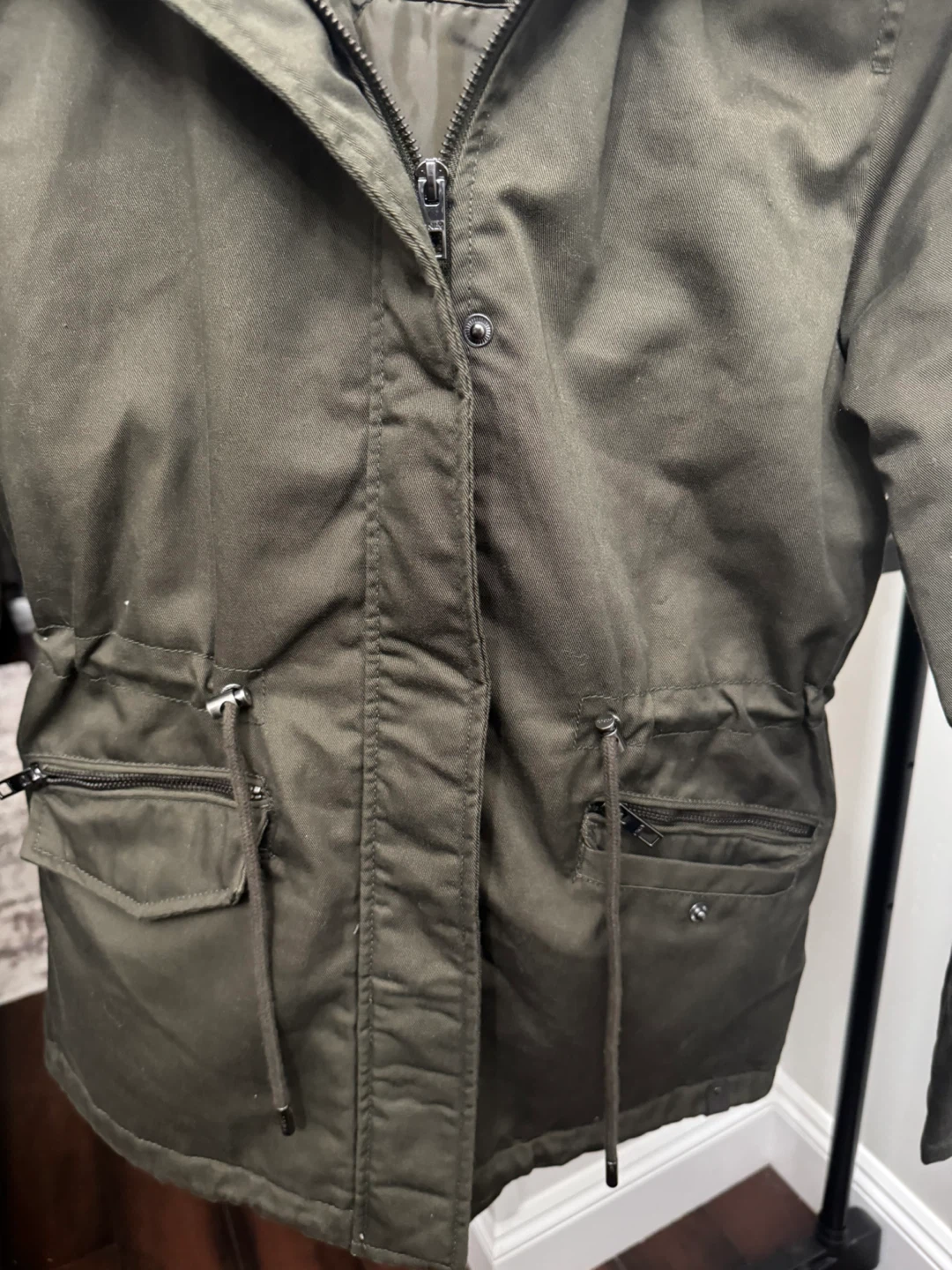 ONLY Olive Green Winter Parka - Size S - photo 2