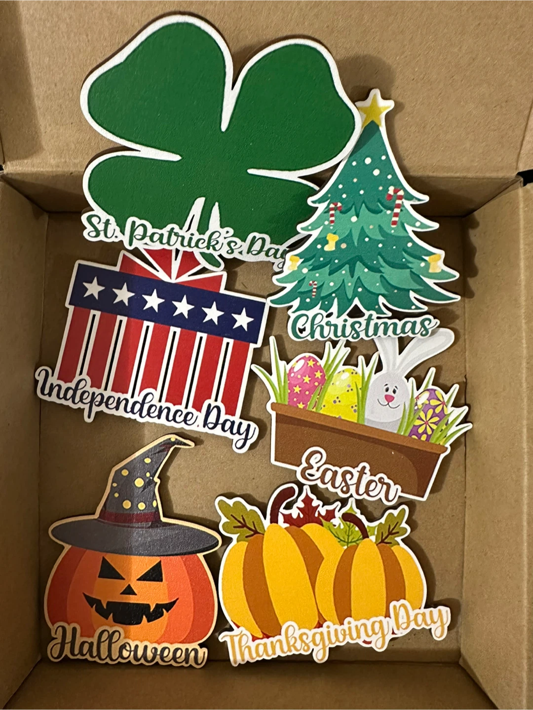 Wooden baby milestone with holidays - photo 4