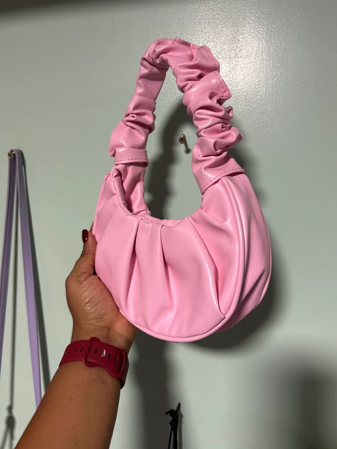Pink Ruched Handle Bag image indicator(3)