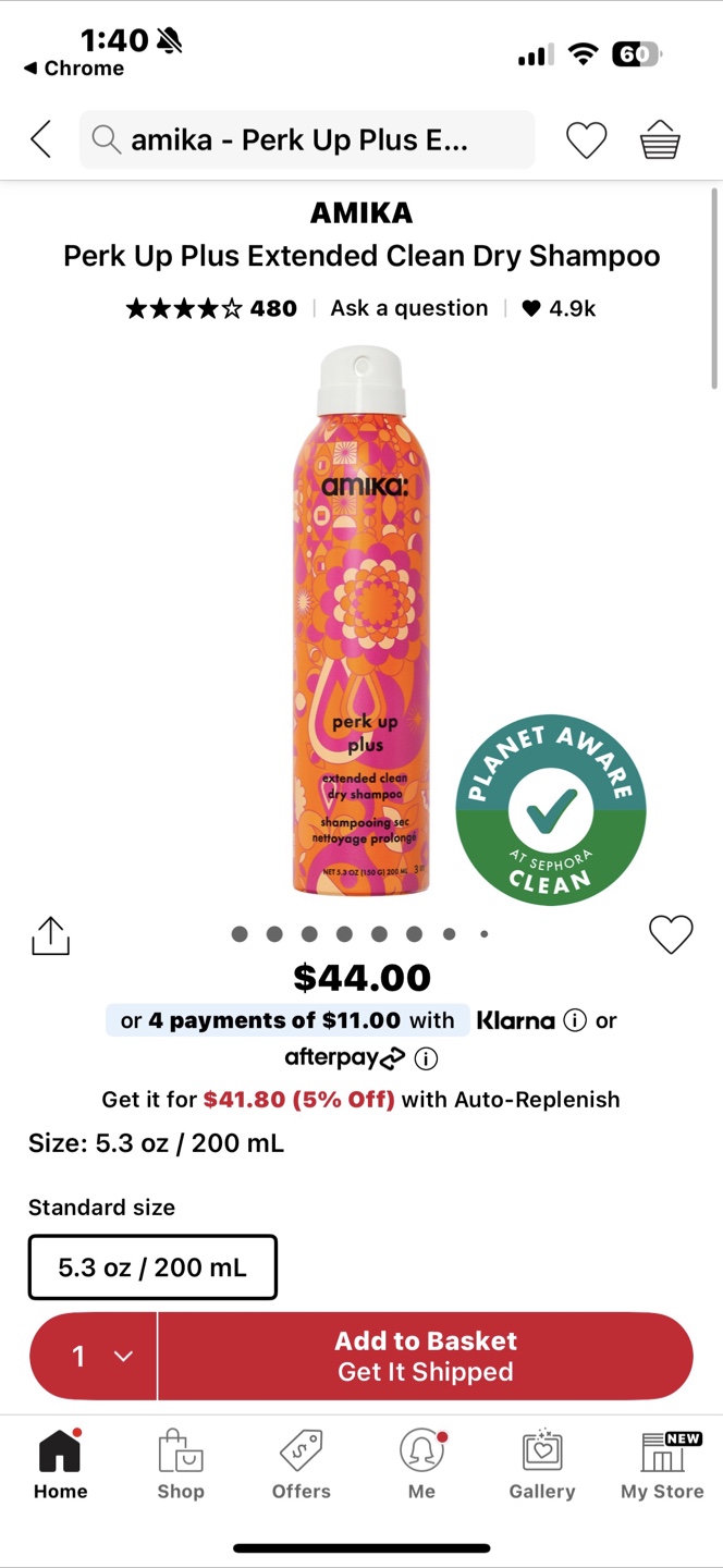 Amika Perk Up Plus Extended Clean Dry Shampoo 5.3oz - photo 2