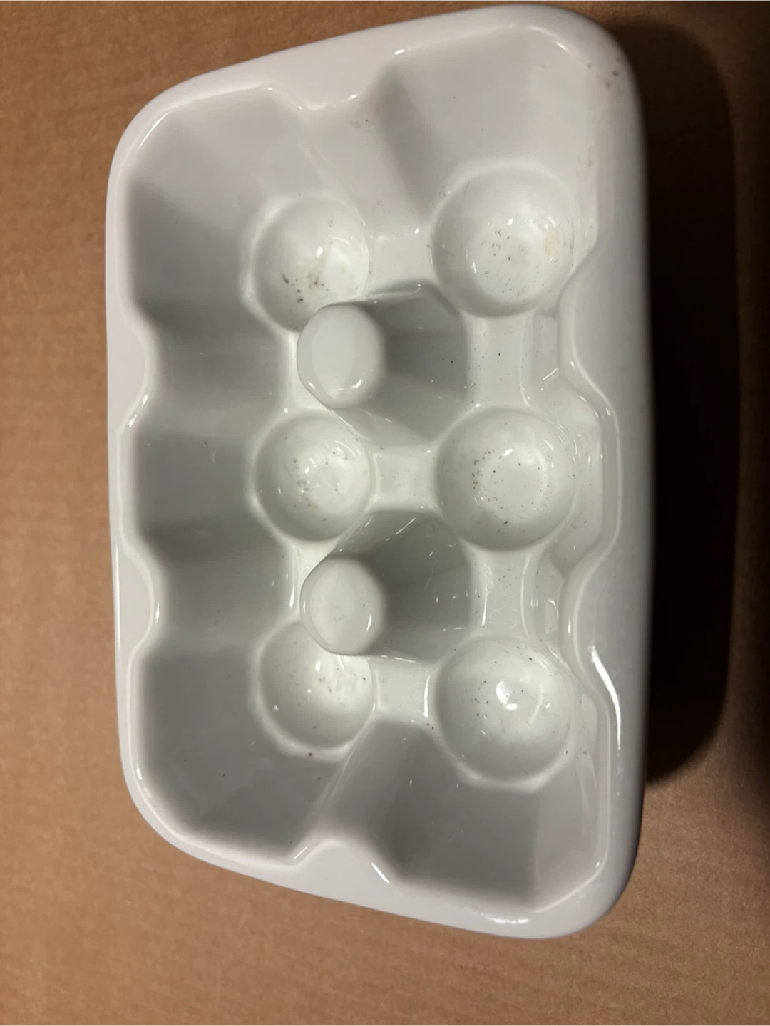 White Ceramic Egg Holder
