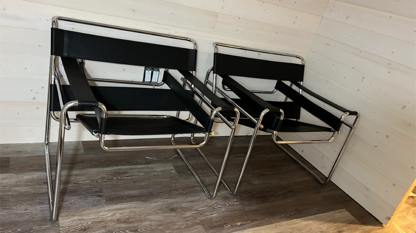 Pair of Replica Wassily Chairs - photo 3