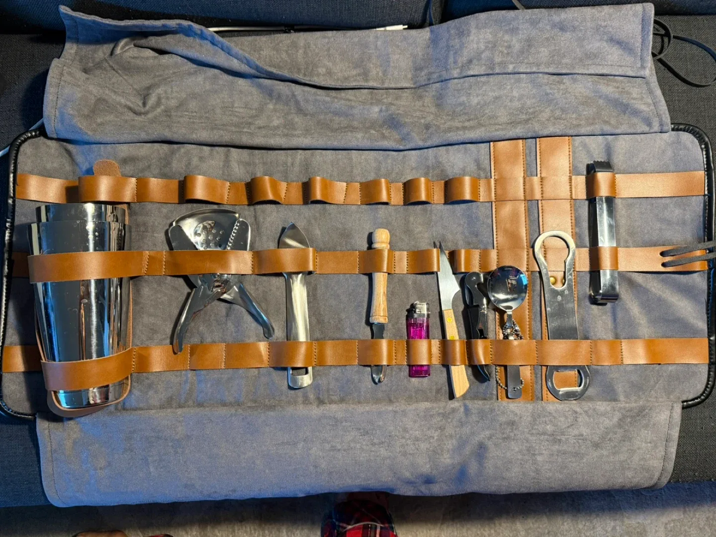 Barware Bartender Kit Roll Bag - Black thumbnail