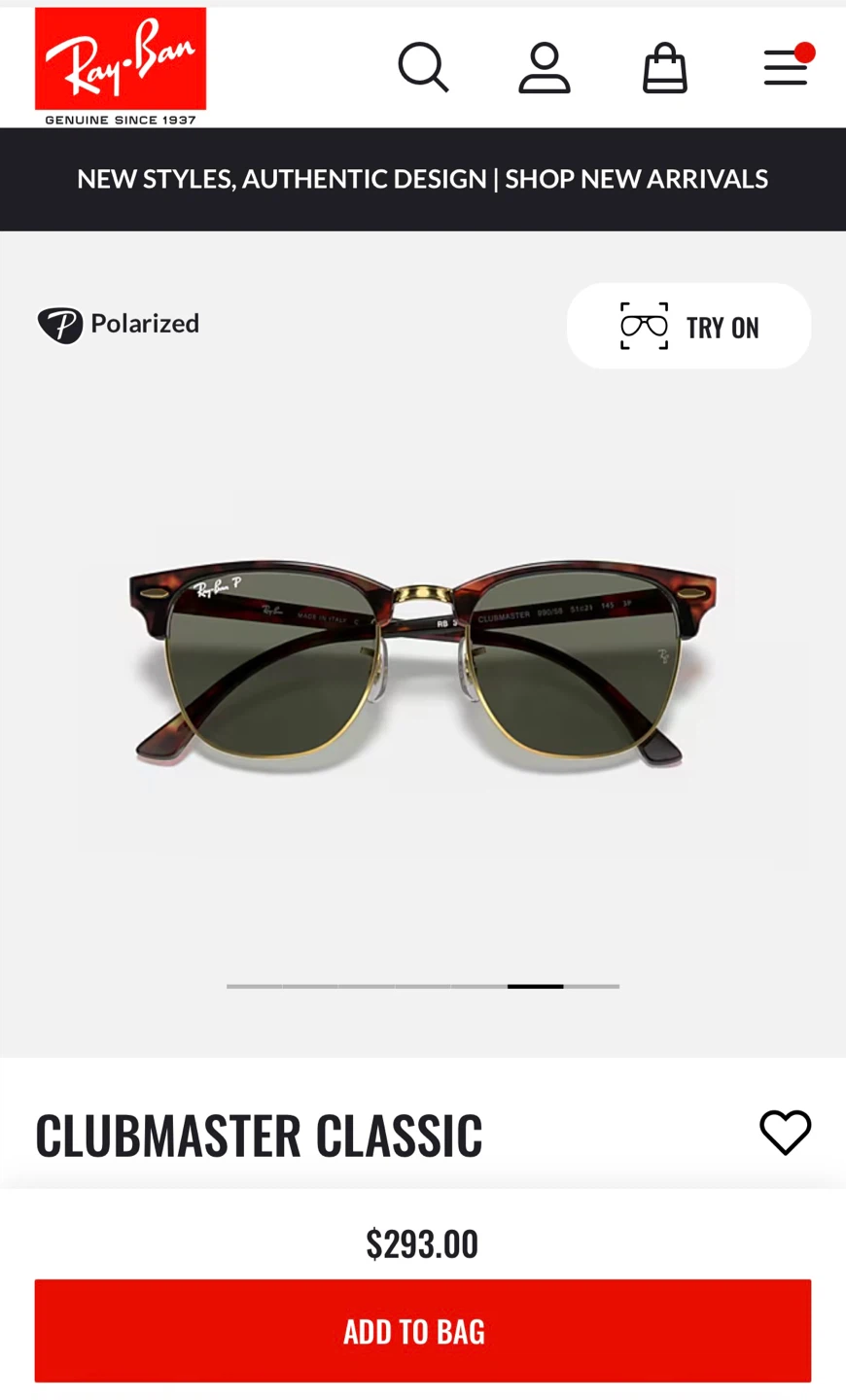 Ray-Ban - Clubmaster polarized - photo 5
