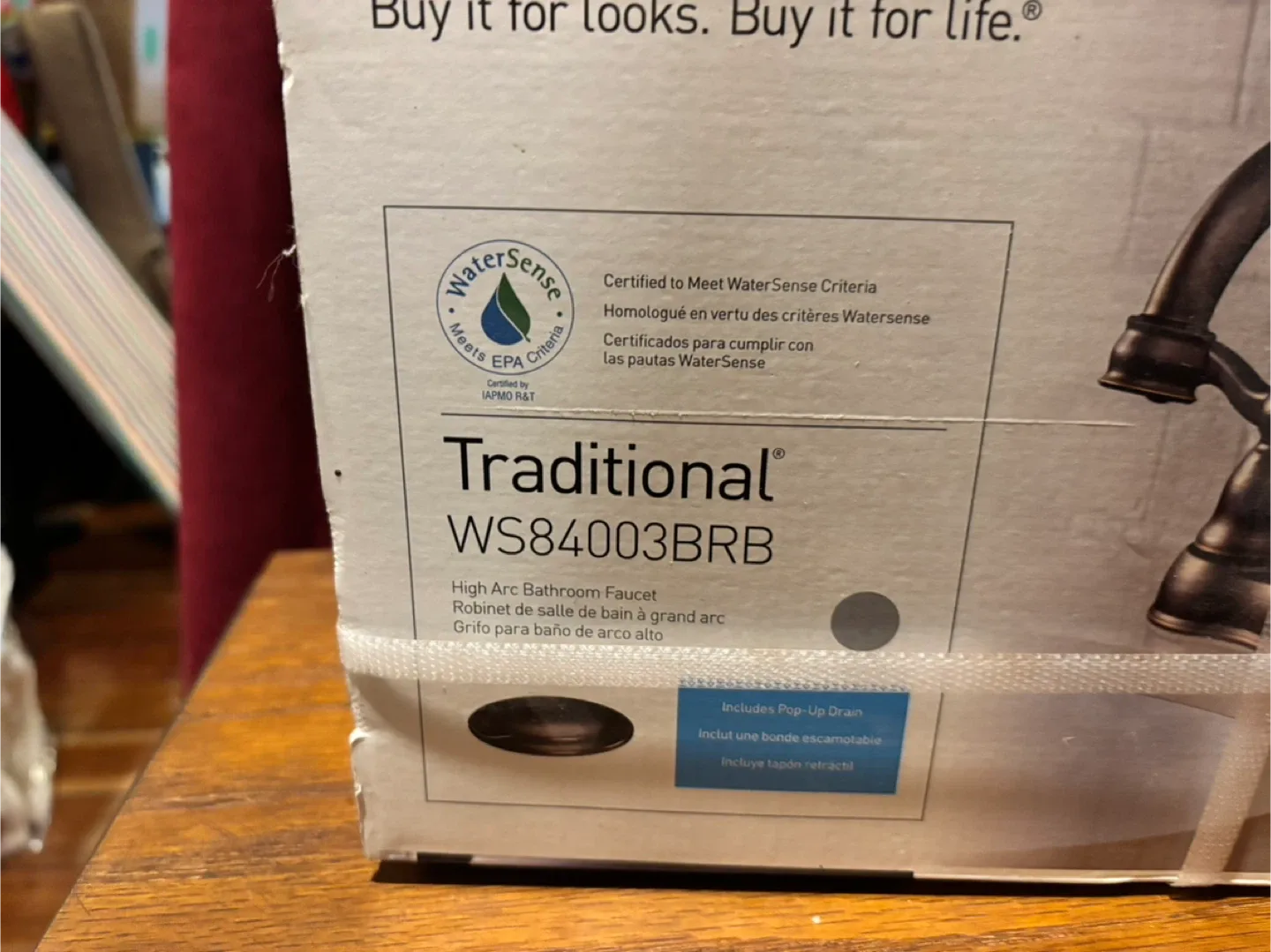 Moen Traditional WS84003BRB High Arc Bathroom Faucet image indicator(2)