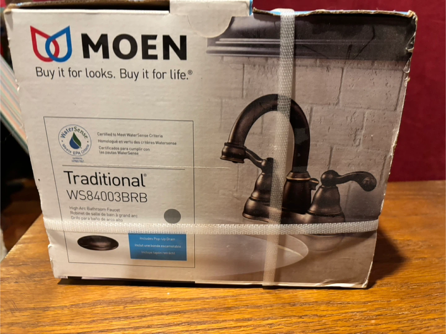 Moen Traditional WS84003BRB High Arc Bathroom Faucet