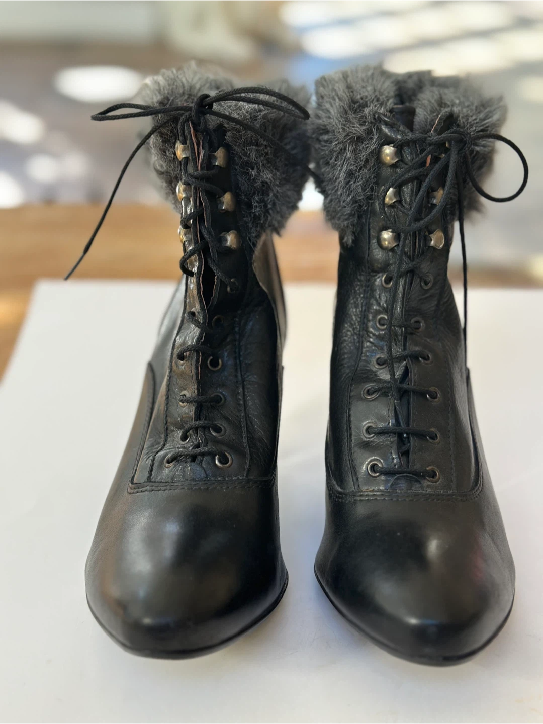 AXARA PARIS  Lace-Up Ankle Boots NEW !! Sz: EUR 40/US 9-9.5 - photo 3